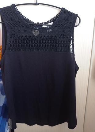 Блуза майка ажурна
