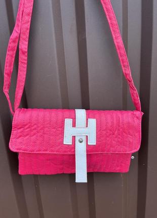 Сумочка клатч ярко розовая барби сумочка