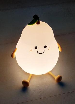 Детский ночник из мягкого силикона «груша»