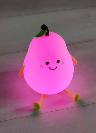 Детский ночник из мягкого силикона «груша»