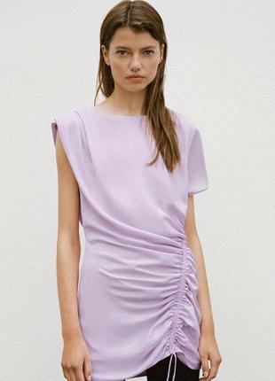 Zara, m, легкое платье шелковистое9 фото