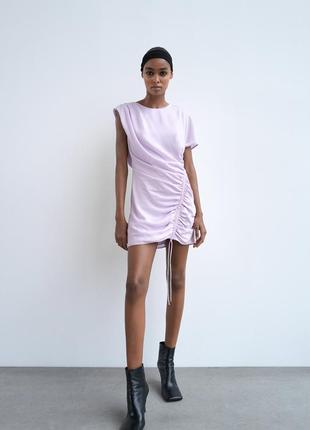 Zara, m, легкое платье шелковистое8 фото