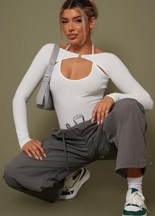 Боді з довгими рукавами