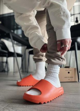 Шльопанці adidas yeezy slide enflame orange