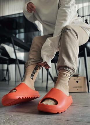 Шльопанці adidas yeezy slide enflame orange3 фото