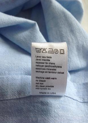 Нова блакитна туніка сорочка 100% льон polo ralph lauren розмір xl9 фото