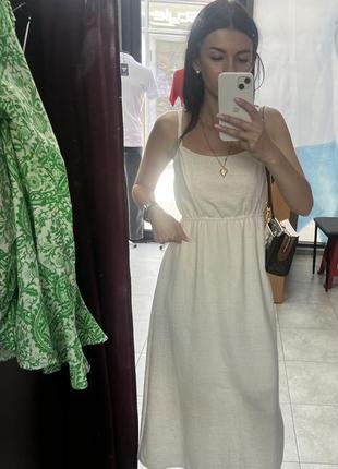 Сарафан молочного кольору