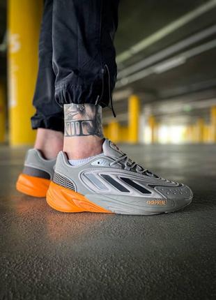 Мужские кроссовки adidas ozelia grey orange