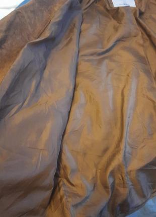 Мужская кожаная замшевая куртка косуха байкерская jack jones коричневая 20247 фото