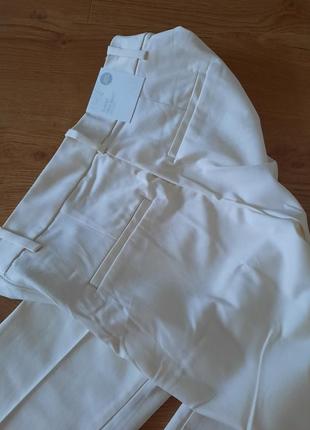 Брюки штани базові білі5 фото
