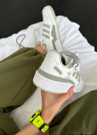 adidas forum low white olive 2550 127781447