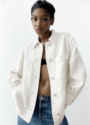 Сорочка оверсайз з твіду