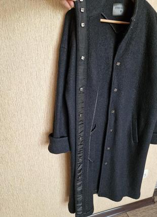 Стильное шерстяное пальто без подклада storm &amp; marie, оригинал4 фото