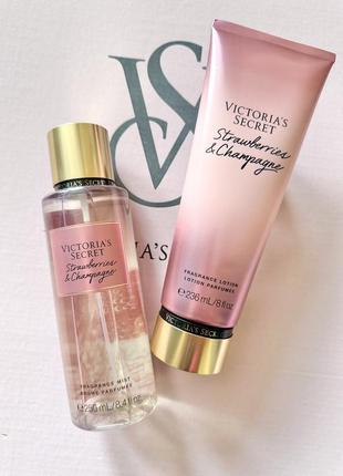 Strawberry and champagne victoria’s secret оригинал спрей мист лосьон виктория сикрет выктория сикрет1 фото