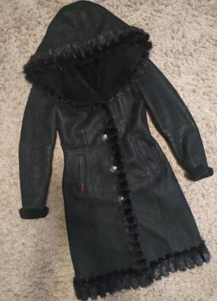 Дубленка натуральная с норкой лазерное напыление