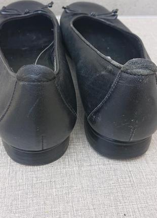 Кожаные чёрные туфли балетки naturalizer3 фото