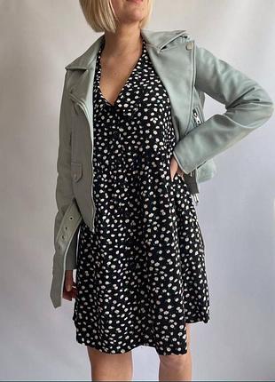 Сукня сорочка в принт ромашка на гудзиках zara