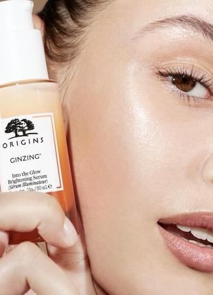 Origins ginzing into the glow brightening serum сироватка для сяйва шкіри