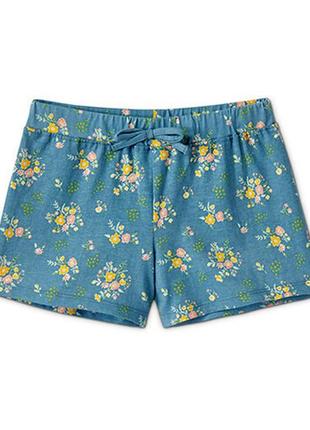 Качественные удобные хлопковые шорты для девочки от tcm tchibo (чибо), нитеньки, 110-128 см