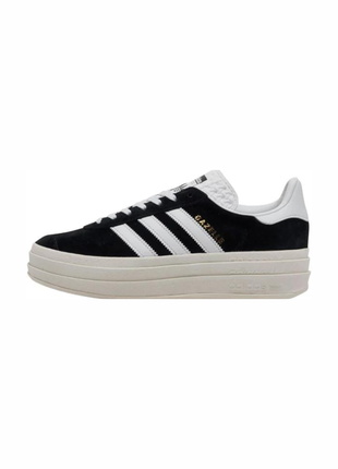 Жіночі кросівки adidas gazelle bold core black.