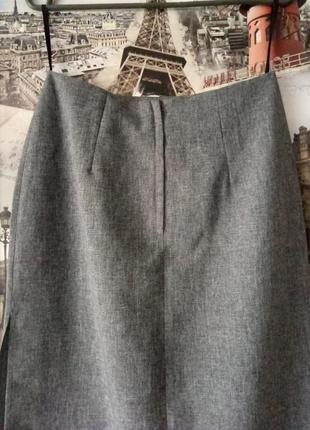 Строгая, длинная и при этом сексуальная юбка с разрезом с боку, высокая посадка  10  kit4 фото