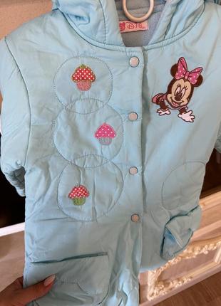 Красивая деми курточка мини маус