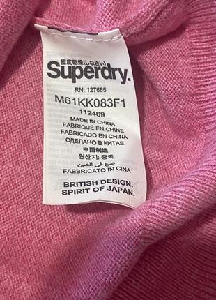 Лонгслив superdry розовый5 фото