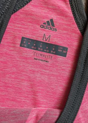 Яскрава спортивна майка з логотипом adidas оригінал8 фото