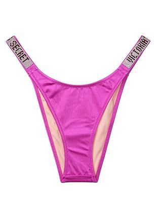 Плавки со стразами victoria's secret оригинал бразилианы shine strap escondido brazilian swim