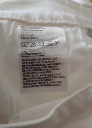 Джинсы новые белые h&amp;m 46 euro.10 фото