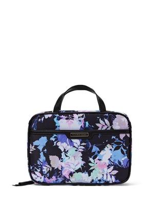 Косметичка для подорожі, б'юті кейс victoria's secret train case signature stripes оригінал