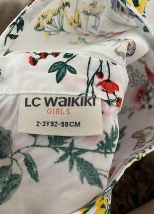 Платье 92-98 см lc waikiki 100% хлопок3 фото