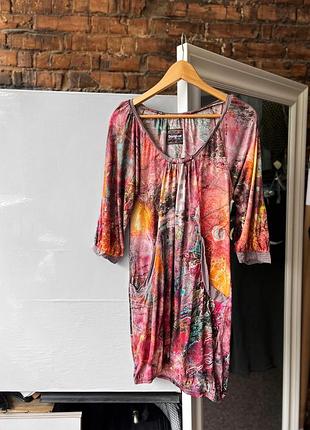 Desigual women’s multicolor 3/4 sleeve dress жіноча сукня, плаття