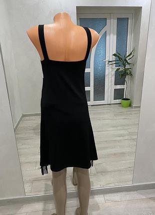 Трендова сукня з бахромою і квіткою2 фото