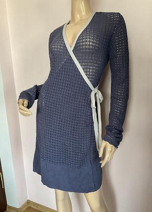 Новый трикотажный кардиган- платье на запах/m/brend still cute