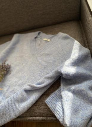 Стильный небесно-голубой свитер из ангоры 🦋3 фото