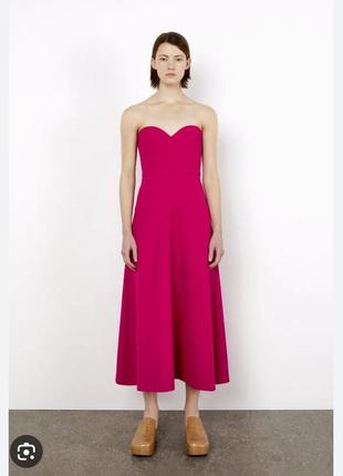 Новое платье зара,zara яркая, розового цвета барби, barbie