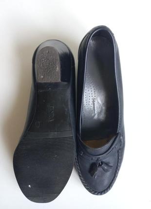 Кожаные удобные туфли лоферы. 37,5-38 размер. linda6 фото