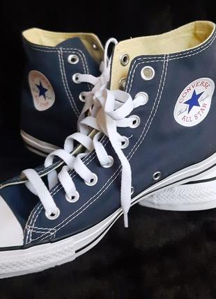 Кеди converse сині (високі)2 фото