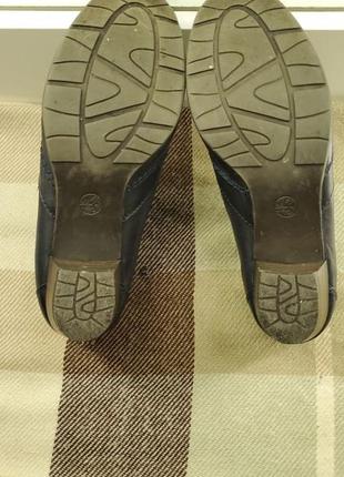Ботинки medicus лоферы темно синие туфли натуральная кожа4 фото