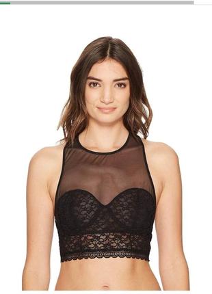 Бюстгальтер free people stay with me soft bra black, xs