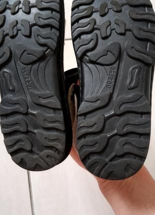 Босоніжки сандалі на ліпучках канарейка4 фото