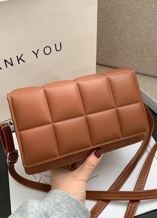 Сумка сумочка кросбоді "шоколадка" стильна модна нова