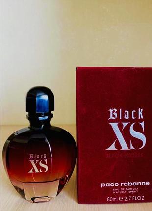 Жіноча парфумована вода paco rabanne black xs for her (пако рабан блек иксэс фо хір ) 80 мл10 фото