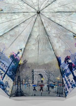 Сатиновый женский зонт полуавтомат