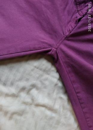 🍀 джинсы для беременных фиолетовые сиреневые.6 фото