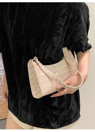 Сумка сумочка багет в руку на плече лакова стильна модна нова2 фото