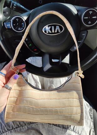 Сумка сумочка багет в руку на плече лакова стильна модна нова8 фото