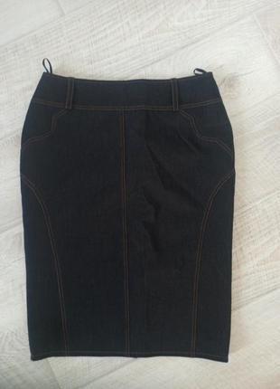 Джинсовая юбка-карандаш,р.481 фото