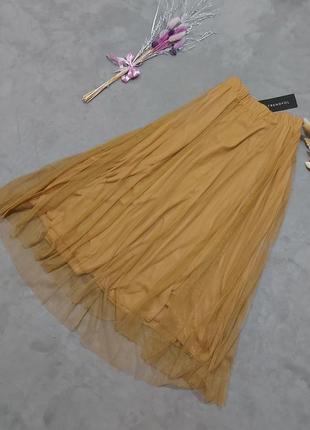 Юбка юбка миди фатиновая с подкладкой trendyol3 фото
